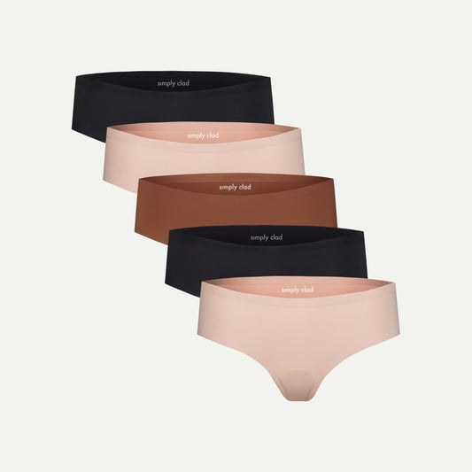 5 Pack Everyday Essentials – Camel Toe Proof Thong Underwear