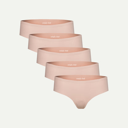 5 Pack Everyday Essentials – Camel Toe Proof Thong Underwear