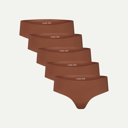 Cameltoe-sicherer Tanga (5er-Pack Alltags-Essentials)