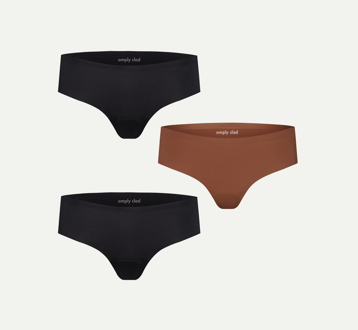 Camel Toe Proof Thong Underwear (3-Pack)